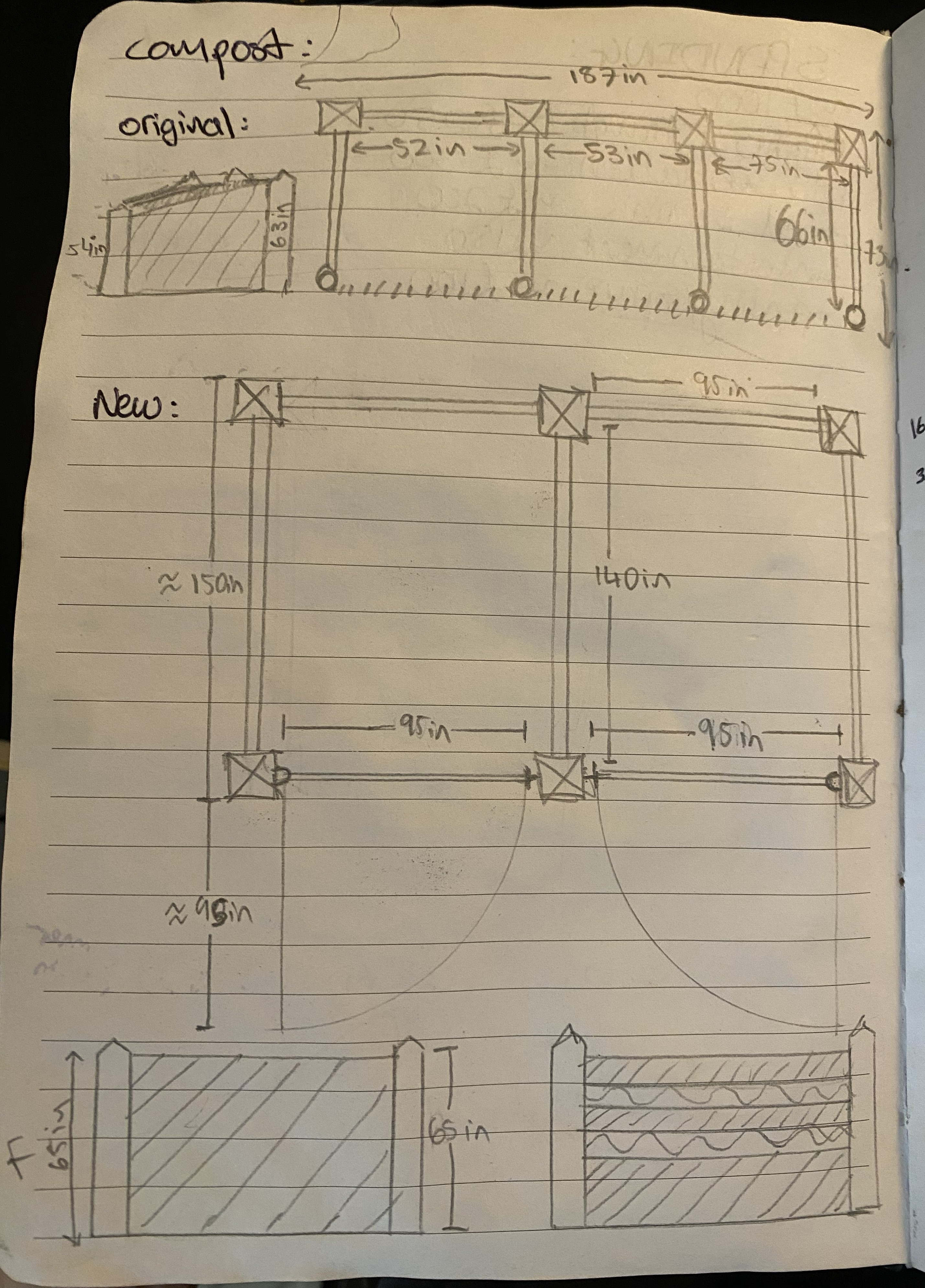 Sketches and plans page 1